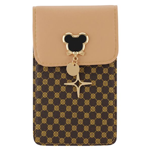 Phone bag mouse 19*12*2 cm caramel