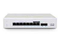 Cisco Meraki MS130-8X - Prepínac - rízený - 6 x 10/100/1000Base-T + 2 x 2.5GBase-T + 2 x 10Gb Ethernet SFP+ - desktop, pro pripevnení na zed - PoE++ (120 W)