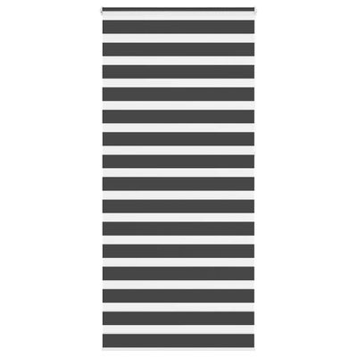 vidaXL Zebrová roleta čierna 115x230 cm šírka látky 110,9 cm polyester