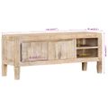 vidaXL TV skrinka 110x35x46 cm masívne mangovníkové drevo