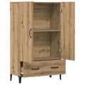 vidaXL Highboard Artisan Dub 70x31x115 cm Engineered Wood