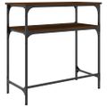 vidaXL Konzolový stolík hnedý dub 75x35,5x75 cm kompozitné drevo