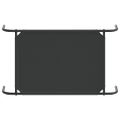 vidaXL Vyvýšená posteľ pre psa Black 90x50x20 cm Oxford Fabric Steel