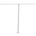 vidaXL Súprava markízových stĺpikov biela 300x245 cm železo