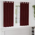 vidaXL Zatemňovacie závesy 2 ks Víno červené 140 x 175 cm Zamat