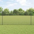 vidaXL Zvarené pletivo s podperami 10 x 1,2 m PVC potiahnutá oceľ Sivá