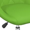 vidaXL Otočná kancelárska stolička zelená umelá koža