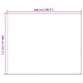 vidaXL Stanový koberec antracitovo-biely 400x500 cm HDPE