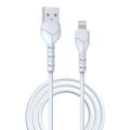 Kábel Devia Kintone EC143 USB - Lightning 1,0 m 2,1A biely