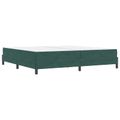 vidaXL Posteľ s pružinovým rámom Tmavozelená 200 x 200 cm látka