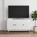 vidaXL TV skrinka 99 x 34,5 x 50 cm Biela s vysokým leskom