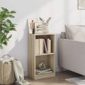 vidaXL Knižnica farba dubu sonoma 40x24x75 cm drevotrieska
