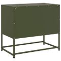 vidaXL TV skrinka olivovozelená 68x39x60,5 cm oceľ