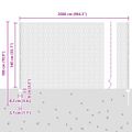 vidaXL Hexagonálny plot s stĺpom 25 x 1,4 m PVC potiahnutá oceľ Zelená