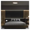 LED nástenné svietidlo ILVI, kruhové 45 W, stmievanie + CCT, drevo