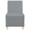 vidaXL Bezrúčková modulárna sofa jednotka 3 ks Svetlosivá látka