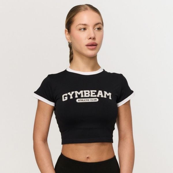 Dámske tričko Varsity Black - GymBeam, veľkosť M
