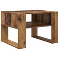 vidaXL Konferenčný stolík Staré drevo 66 x 53 x 45 cm Kompozitné drevo