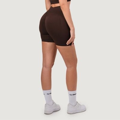 Dámske bezšvové šortky NEO Mocha - GymBeam, veľkosť XS, 90% Nylon,10% Elastane