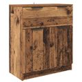 vidaXL Servírovacia skriňa 3 ks Staré drevo 120 x 30 x 70 cm