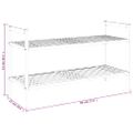 vidaXL Stojany na topánky 69x27x41 cm masívny orech