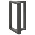 vidaXL Nohy k jedálenskému stolu v tvare T, 2 ks, antracitové, 50x35x(72-73) cm, oceľ