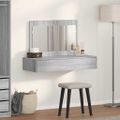 vidaXL Toaletný stolík Sivá 100 x 40 x 70 cm Kompozitné drevo