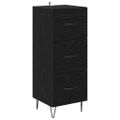 vidaXL Highboard Čierny dub 34,5 x 34 x 90 cm Kompozitné drevo