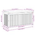 vidaXL Vonkajší box na vankúše 113x50x60,5 cm akáciový masív