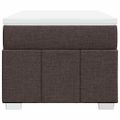 vidaXL Boxspring posteľ s matracom tmavohnedá 100x200 cm látka