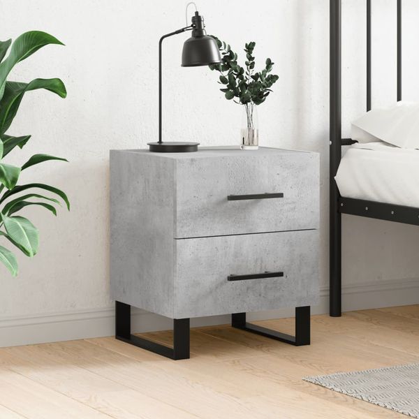vidaXL Nočný stolík betónovo sivý 40x35x47,5 cm kompozitné drevo