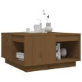 vidaXL Konferenčný stolík medovo-hnedý 60x61x32,5 cm borovicový masív