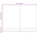 vidaXL Sklopná markíza Oranžová, čierna a žltá 2,5 x 2 m