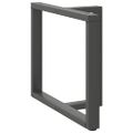 vidaXL Nohy k jedálenskému stolu v tvare T, 2 ks, antracitové, 100x35x(72-73) cm, oceľ