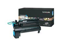 Extra vysoká výťažnosť - azúrová - originálna - kazeta s farbivom LCCP - pre Lexmark C792de, C792dhe, C792dte, C792e