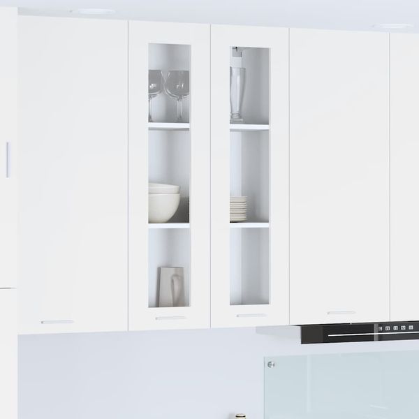 vidaXL Závesná skrinka Biela 60 x 31 x 100 cm Kompozitné drevo