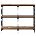 vidaXL Konzolový stôl Staré drevo 100 x 28 x 80,5 cm Kompozitné drevo