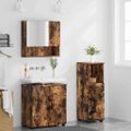 vidaXL Sada kúpeľňového nábytku 3 ks Dymová dub 61 x 35 x 64 cm