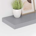 vidaXL Plávajúca nástenná polica, sivá 60x23,5x3,8 cm, MDF