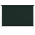 vidaXL Vonkajšia zatemňovacia roleta 225 (Š) x 140 (V) cm tmavozelená HDPE
