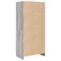vidaXL Šatník sivý dub sonoma 82,5x51,5x180 cm spracované drevo