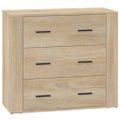 vidaXL Komoda dub sonoma 80x33x70 cm spracované drevo