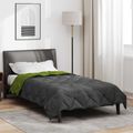 vidaXL Letná prikrývka 220 x 140 cm Leto 200 gsm Zelená a antracitová