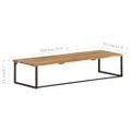 vidaXL Vešiak so živou hranou 100x35x22 cm masívne akáciové drevo