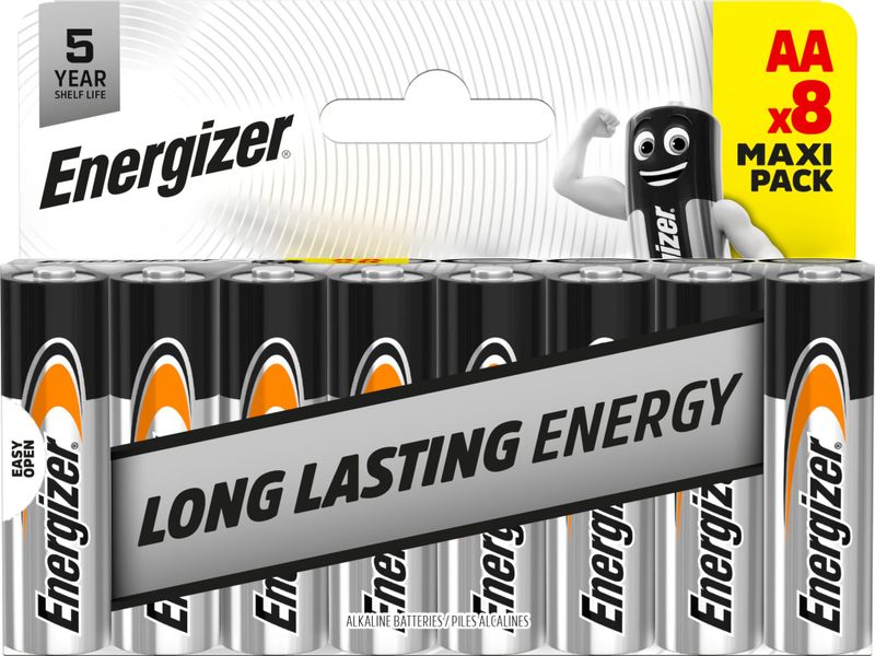 E304399200 Energizer Everyday AA DHP8 Blistr
