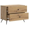 vidaXL Nočný stolík Dub artisan 62 x 34,5 x 47,5 cm Kompozitné drevo