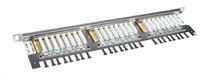 Solarix - 19" Patch panel 24xRJ45 CAT6 STP nerez 0,5U
