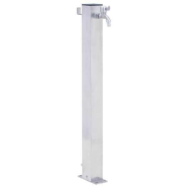vidaXL Záhradný vodný stĺpik 60 cm nehrdzavejúca oceľ štvorcový