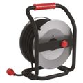 Predlžovací kábel EMOS P084505 PROFI na bubne 50 m / 4 zásuvky / čierny / guma / 230 V / 1,5 mm2
