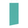 vidaXL Plisovaná roleta petrolejovo zelená 60x100 cm šírka látky 59,4 cm polyester